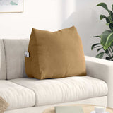 Vidaxl rugkussen bruin 60 x 20 x 50 cm cordstof