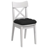 Vidaxl zitkussens 4 pcs zwart 40 x 40 x 12 cm stof