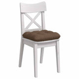 Vidaxl zitkussens 4 pcs bruin 40 x 40 x 12 cm stof
