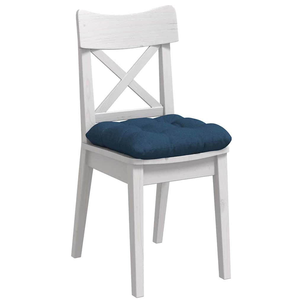 Vidaxl zitkussens 4 pcs blauw 40 x 40 x 12 cm stof