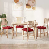 Vidaxl zitkussens 4 pcs rood 40 x 40 x 12 cm stof
