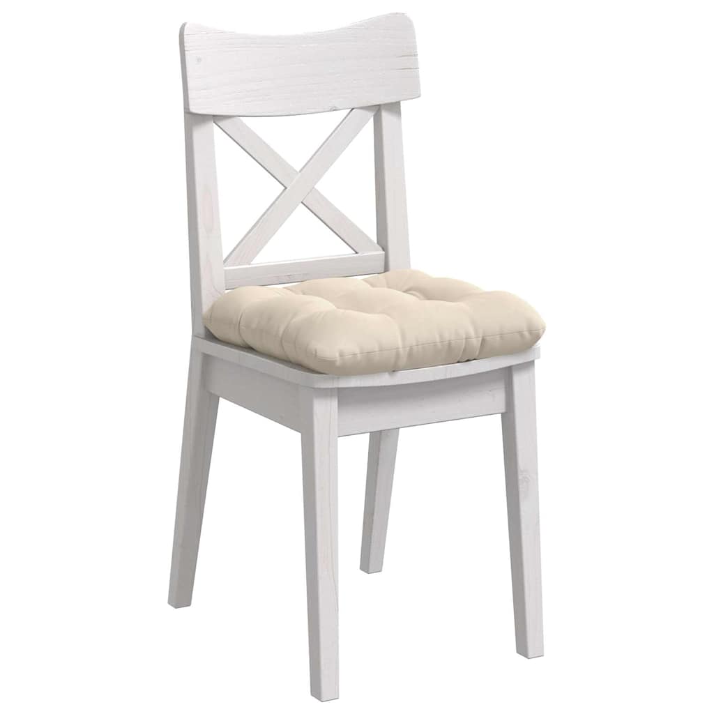 Vidaxl zitkussens 4 pcs beige 40 x 40 cm microvezel stof