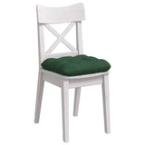 Vidaxl zitkussens 4 pcs donkergroen 40 x 40 cm katoen stof