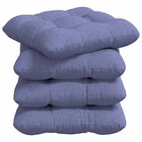 Vidaxl zitkussens 4 pcs jeans blauw 45 x 45 x 12 cm stof