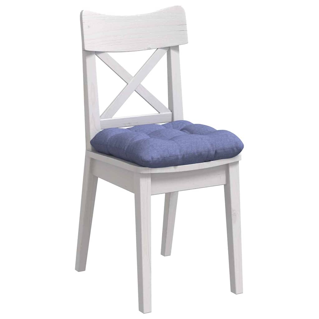 Vidaxl zitkussens 4 pcs jeans blauw 45 x 45 x 12 cm stof