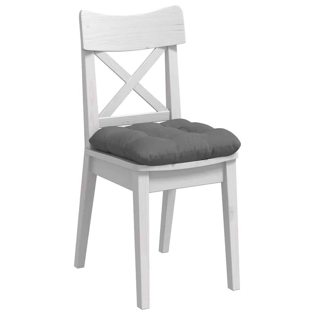Vidaxl zitkussens 4 pcs donkergrijs 45 x 45 cm microvezel stof