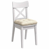 Vidaxl zitkussens 4 pcs crème 45 x 45 cm katoen stof