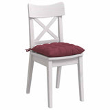 Vidaxl zitkussens 4 pcs wijnrood 40 x 40 x 6 cm stof