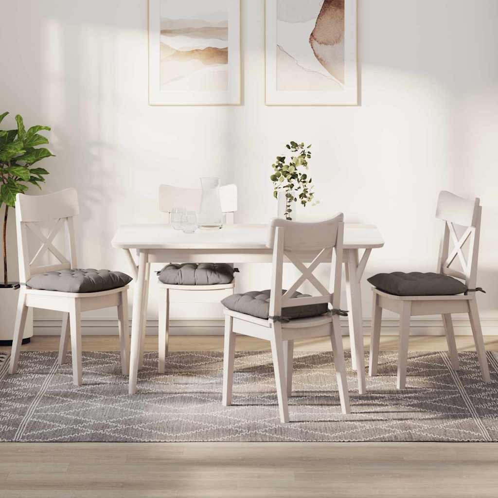 Vidaxl zitkussens 4 pcs taupe 40 x 40 x 6 cm stof
