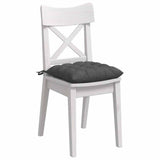 Vidaxl zitkussens 4 pcs donkergrijs 40 x 40 x 6 cm katoen stof