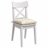 Vidaxl zitkussens 4 pcs crème 40 x 40 x 6 cm katoen stof
