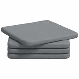 Vidaxl zitkussens 4 pcs lichtgrijs 40 x 40 x 3 cm stof