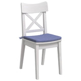Vidaxl zitkussens 4 pcs jeans blauw 40 x 40 x 3 cm stof