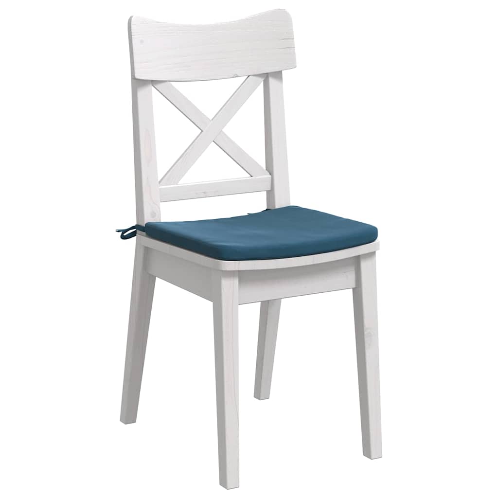 Vidaxl zitkussens 4 pcs blauw 40 x 40 x 3 cm fluweel