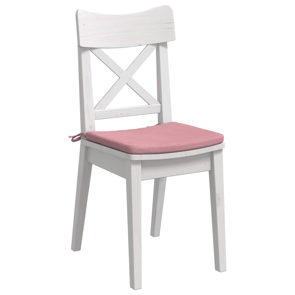 Vidaxl zitkussens 4 pcs roze 40 x 40 x 3 cm fluweel