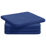 Vidaxl zitkussens 4 pcs politieblauw 40 x 40 x 3 cm fluweel