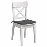 Vidaxl zitkussens 4 pcs donkergrijs 40 x 40 x 3 cm katoen stof