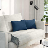 Vidaxl sofa kussens 2 pcs blauw 50 x 30 cm stof