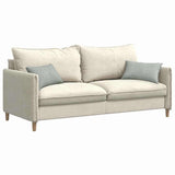 Vidaxl sofa kussens 2 stuks lichtgrijs 50 x 30 cm cordstof