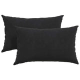 Vidaxl sofa kussens 2 stuks zwart 50 x 30 cm cordstof