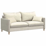Vidaxl sofa kussens 2 stuks crème 50 x 30 cm cordstof
