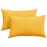 Vidaxl sofa kussens 2 stuks lichtgeel 50 x 30 cm cordstof
