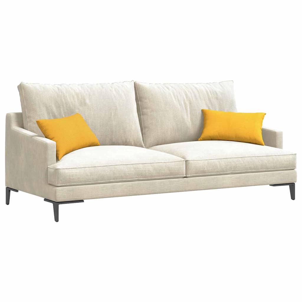 Vidaxl sofa kussens 2 stuks lichtgeel 50 x 30 cm cordstof