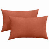 Vidaxl sofa kussens 2 stuks rood-oranje 50 x 30 cm cordstof