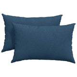 Vidaxl sofa kussens 2 pcs blauw 60 x 40 cm stof