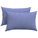 Vidaxl sofa kussens 2 pcs jeans blauw 60 x 40 cm stof