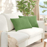 Vidaxl sofa kussens 2 stuks lichtgroen 60 x 40 cm cordstof