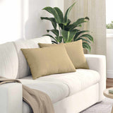 Vidaxl sofa kussens 2 stuks grijs groen 60 x 40 cm cordstof