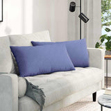Vidaxl sofa kussens 2 pcs jeans blauw 80 x 40 cm stof