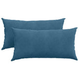 Vidaxl sofa kussens 2 stuks blauw 80 x 40 cm cordstof
