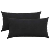 Vidaxl sofa kussens 2 stuks zwart 80 x 40 cm cordstof