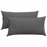 Vidaxl sofa kussens 2 stuks donkergrijs 80 x 40 cm cordstof