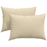 Vidaxl sofa kussens 2 pcs crème 70 x 50 cm stof