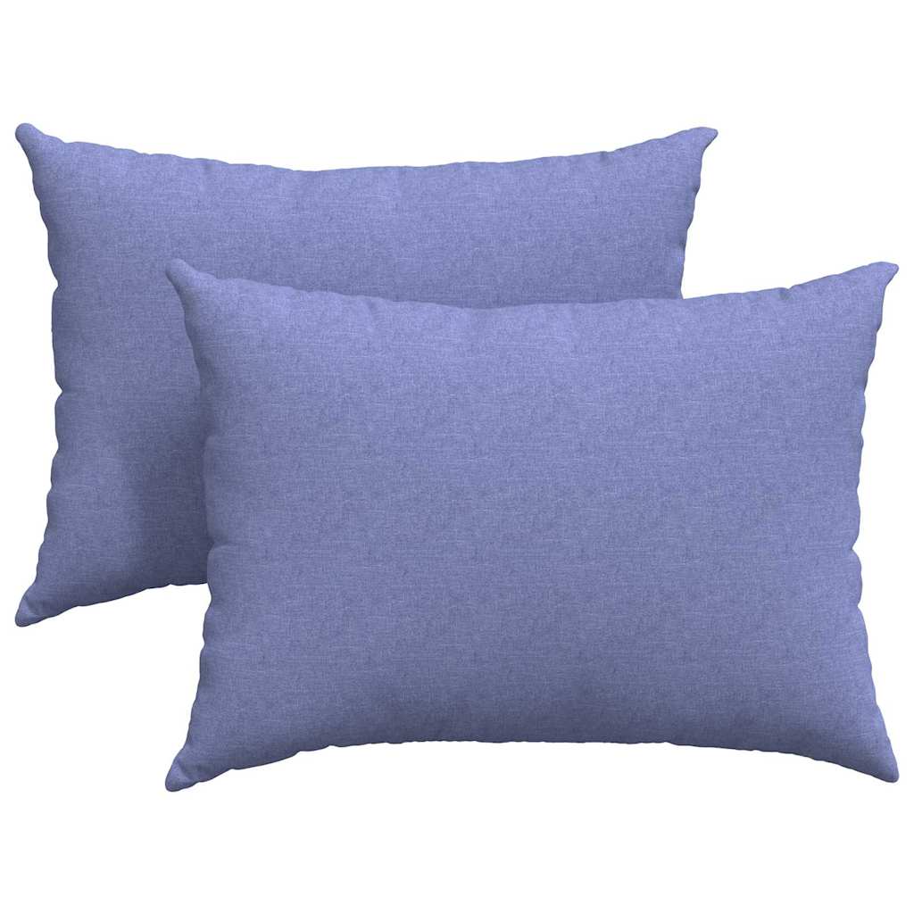 Vidaxl sofa kussens 2 pcs jeans blauw 70 x 50 cm stof