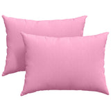 Vidaxl sofa kussens 2 pcs roze 70 x 50 cm stof