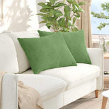 Vidaxl sofa kussens 2 stuks lichtgroen 70 x 50 cm cordstof