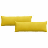 Vidaxl sofa kussens 2 stuks geel 120 x 40 cm cordstof