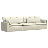 Vidaxl sofa kussens 2 stuks crème 120 x 40 cm cordstof