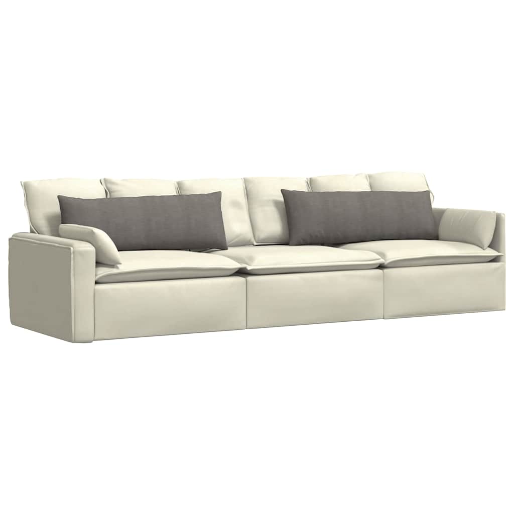 Vidaxl sofa kussens 2 stuks lichtgrijs 120 x 40 cm cordstof