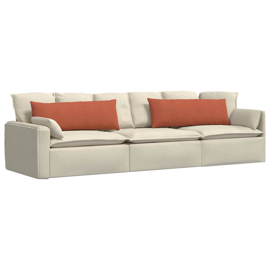 Vidaxl sofa kussens 2 stuks rood-oranje 120 x 40 cm cordstof