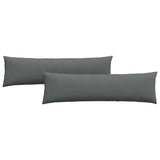 Vidaxl sofa kussens 2 pcs donkergrijs 145 x 40 cm stof