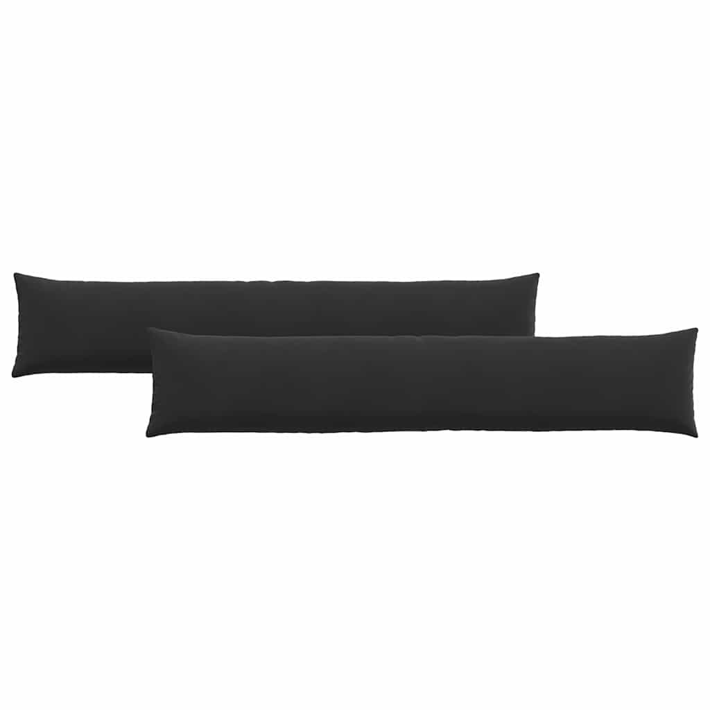 Vidaxl sofa kussens 2 stuks zwart 200 x 40 cm cordstof