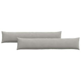Vidaxl sofa kussens 2 stuks lichtgrijs 200 x 40 cm stof