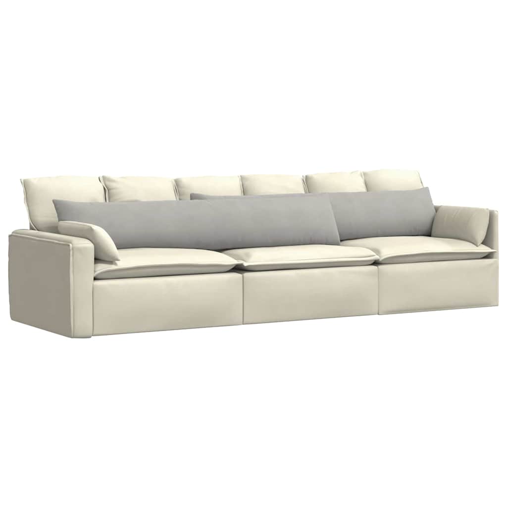 Vidaxl sofa kussens 2 stuks lichtgrijs 200 x 40 cm stof