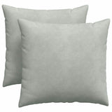 Vidaxl sofa kussens 2 stuks lichtgrijs 45 x 45 cm cordstof