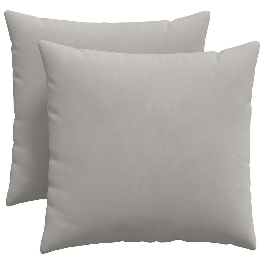 Vidaxl sofa kussens 2 stuks lichtgrijs 50 x 50 cm stof